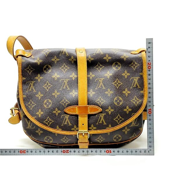 Louis Vuitton Saumur 30 Brown Monogram Crossbody Bag mon879-102525 - Picture 3 of 16